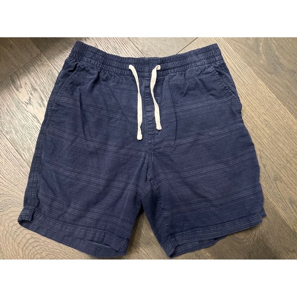 Old Navy Other - Old Navy Men's Micro-Stripe Twill Jogger Shorts Medium Navy Blue Elastic
